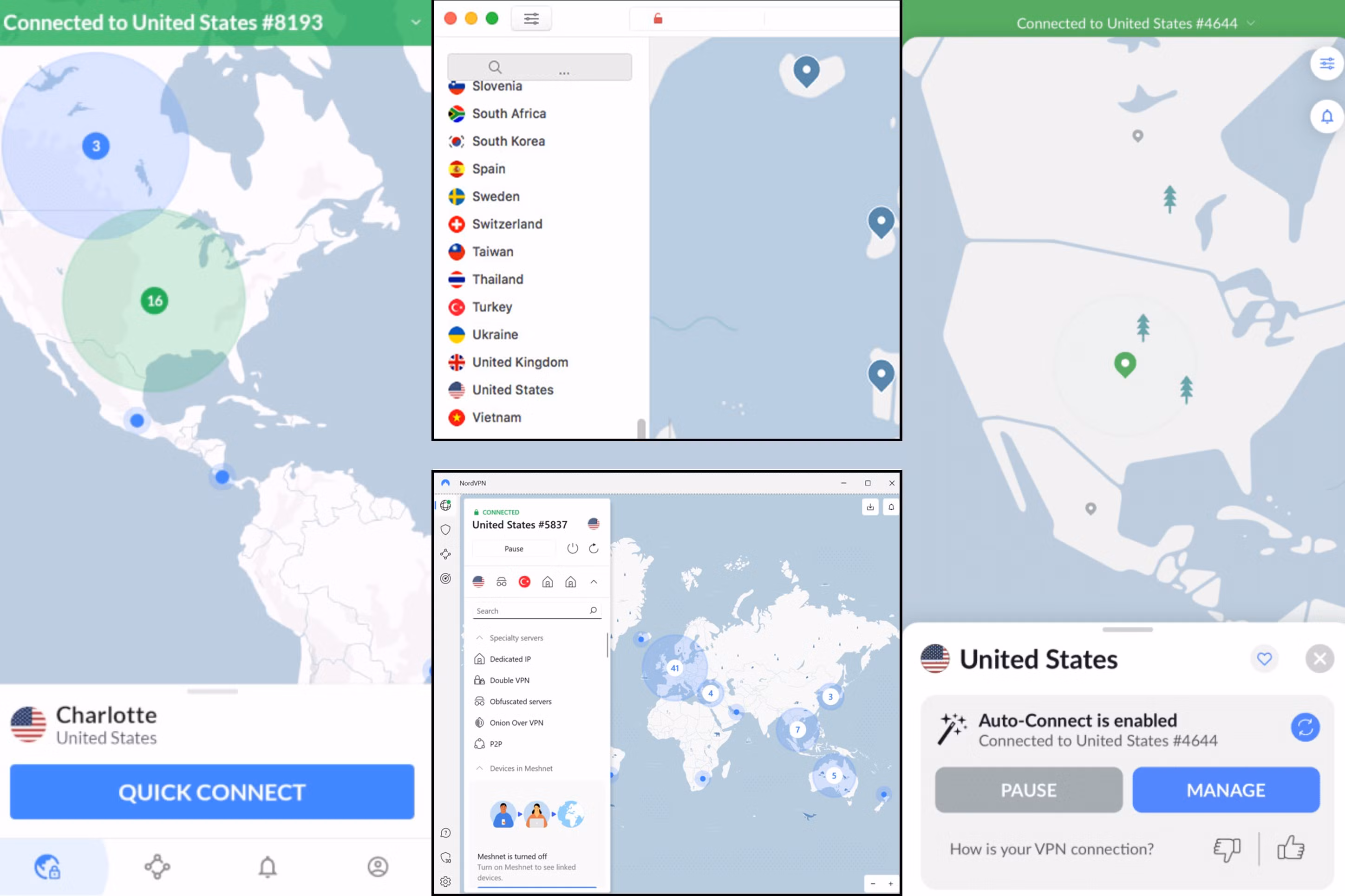 NordVPN servers